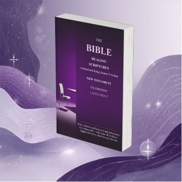 The Bible Healing Scriptures New Testament: KJV UK (Hardback) - Large Print