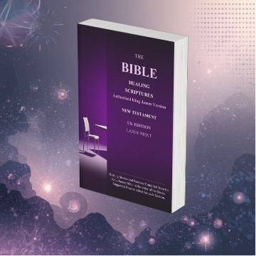The Bible Healing Scriptures New Testament KJV UK Edition (Softback) - Large Print