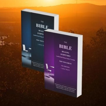 The Bible Healing Scriptures New Testament: KJV UK (Hardback) - Large Print
