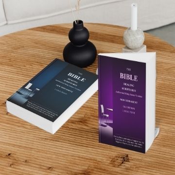 The Bible Healing Scriptures New Testament: KJV UK (Hardback) - Large Print