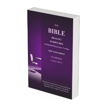 The Bible Healing Scriptures New Testament: KJV UK (Hardback) - Large Print