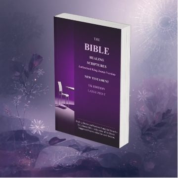 The Bible Healing Scriptures New Testament: KJV UK (Hardback) - Large Print