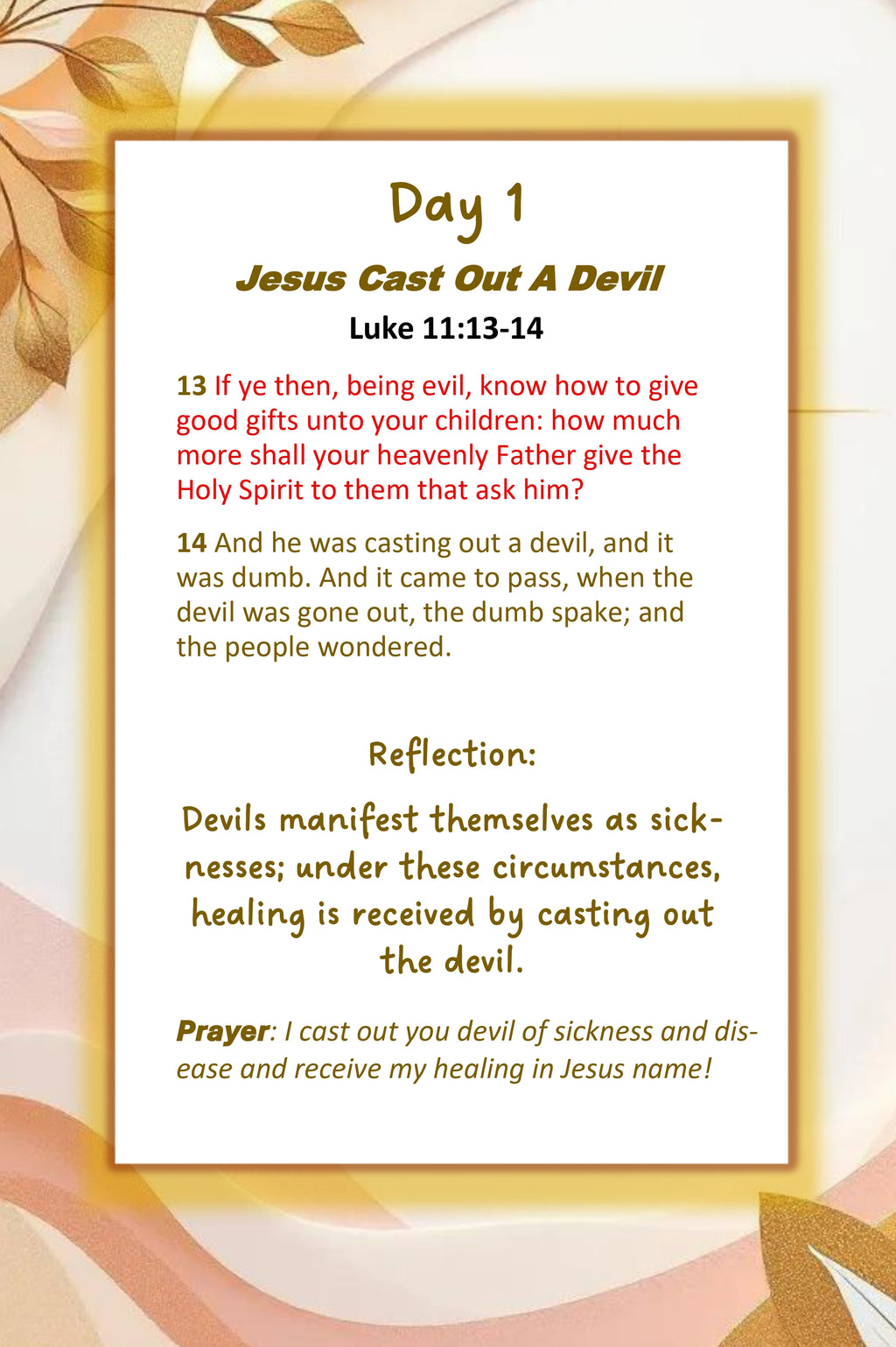 Week Of Healing From Jesus UK  – a 7-Day Digital Printable Devotional